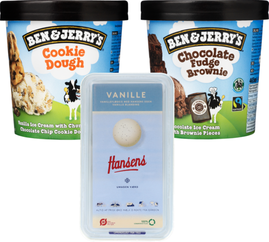 Dybfrost. 465-725 ml. Literpris maks. 96,77. Frit valg.