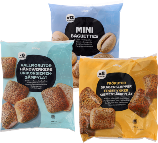 Dybfrost. Flere varianter. 205-750 g. Kg-pris maks. 58,54. Frit valg.