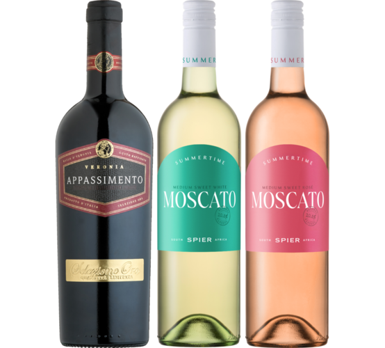 Sicilien, Italien eller Sydafrika. 75 cl. Literpris 53,33. Frit valg.