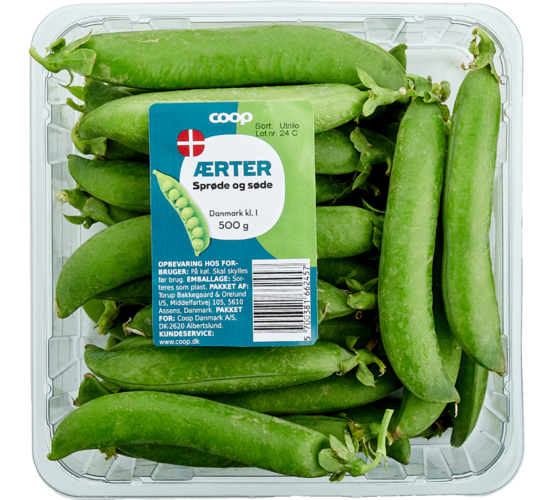 Danmark, kl. I. 500 g. Kg-pris 40,00.