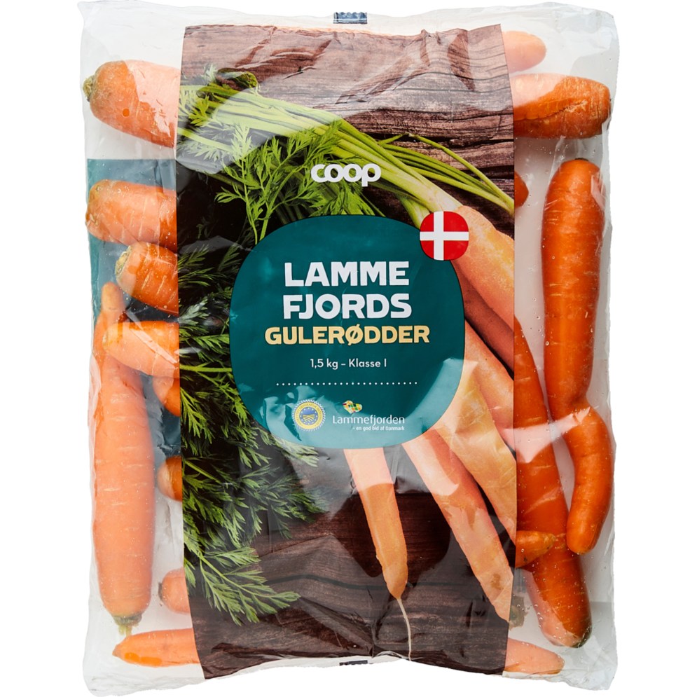 Danske gulerødder fra Lammefjordspakkeriet