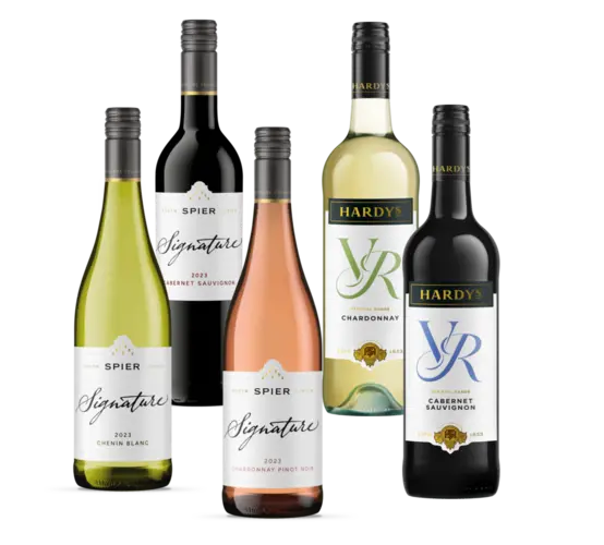 Sydafrika eller Australien. 75 cl. Literpris 46,67. Frit valg.