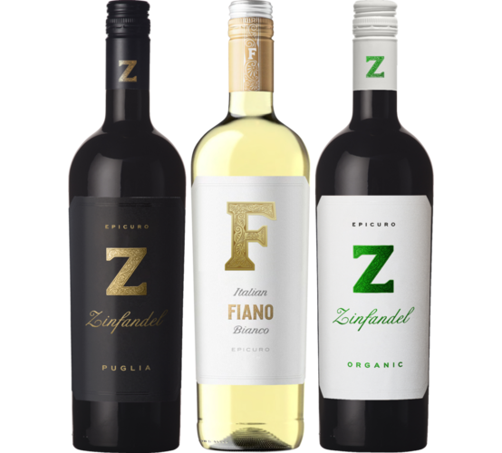 Apulien, Italien. 75 cl. Literpris 53,33. Frit valg.