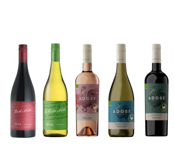 Chile eller Sydafrika. 75 cl. Literpris 49,33. Frit valg.