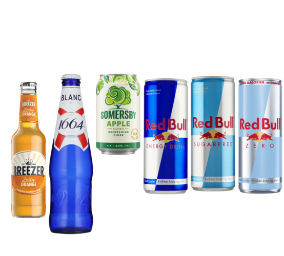 Flere varianter. 25-33 cl. Literpris maks. 44,00 + pant. Frit valg.