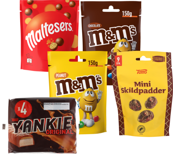 Flere varianter. 105-150 g. Kg-pris maks. 238,10. Frit valg.