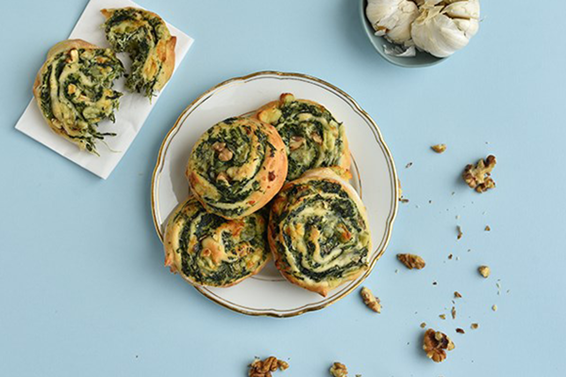 Madpakke med pestosnegle 