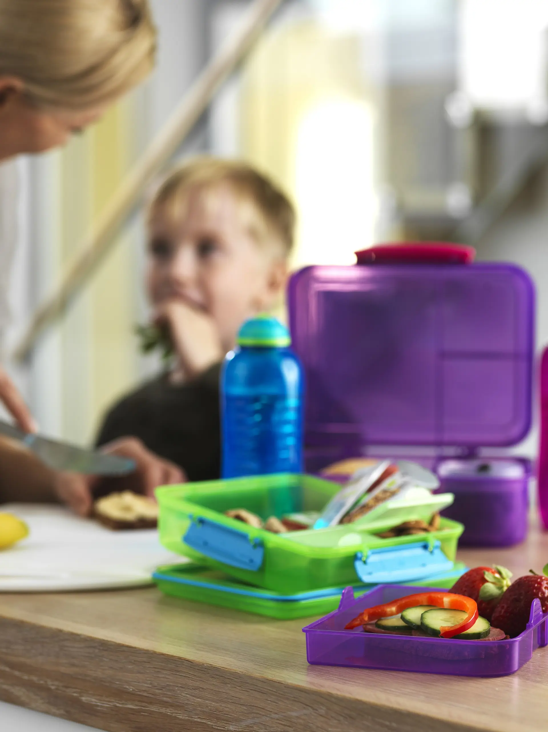 Forskellige madpakker 